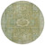 8' Sage And Fern Green Round Floral Medallion Washable Indoor Outdoor Area Rug