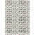 8' X 10' Sky Blue And Blue Floral Washable Indoor Outdoor Area Rug
