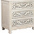 Five Piec White Solid Wood Bedroom Set With Mirror