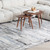 4' X 6' Gray Blue and Ivory Abstract Area Rug