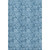 8' X 10' Blue And Sky Blue Floral Washable Area Rug With UV Protection