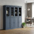 72" French Blue Solid Wood 8 Pantry Or Storage Closet
