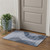 3' X 5' Blue And Ivory Geometric Washable Area Rug With UV Protection
