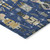 8' X 10' Navy Blue Gold Black And Gray Nutcracker Washable Indoor Outdoor Area Rug