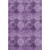 9' X 12' Eggplant And Ivory Floral Medallion Distressed Washable Area Rug With UV Protection