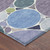 9' X 12' Plum And Lavender Geometric Washable Indoor Outdoor Area Rug