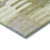 10' X 14' Fern Green Gray And Ivory Geometric Washable Indoor Outdoor Area Rug