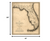 16" X 20" C1823 Early Map Of Florida Vintage Poster Wall Art - 808230021716