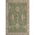 10' X 14' Artichoke Green And Beige Oriental Washable Area Rug With UV Protection