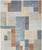 9' X 12' Blue Brown And Tan Geometric Area Rug