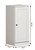 17" Off White Solid Wood Free Standing Single Door Linen Cabinet