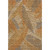 3' X 5' Rust Gray And Beige Floral Washable Area Rug With UV Protection