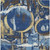5' X 8' Navy Blue And Blue Abstract Washable Indoor Outdoor Area Rug