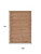 9' X 12' Natural And Pink Jute Hand Woven Area Rug