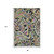 8' X 10' Black Blue And Pink Paisley Washable Area Rug With UV Protection