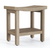 18" X 18" Brown Teak Rectangular Shower Bench With Shelf