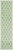 8' Cream And Green Geometric Indoor Outdoor Runner Rug