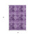3' X 5' Eggplant And Ivory Floral Medallion Distressed Washable Area Rug With UV Protection