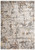 8' Ivory Brown And Gray Abstract Hand Carved Handmade Area Rug