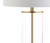 29" Gold Table Lamp With Drum Shade