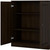 32" Espresso Solid Wood Accent Cabinet With Two Doors