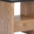 20" Black Wood Pedestal End Table With Drawer