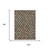 8' X 10' Chocolate And Brown Floral Washable Indoor Outdoor Area Rug