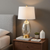 27" Gold Novelty Table Lamp With Empire Shade