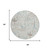 8' Beige And Brown Round Southwestern Washable Indoor Outdoor Area Rug