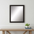 33" Dark Brown Accent Mirror