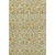 8' X 10' Beige And Gold Floral Washable Area Rug With UV Protection