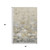 5' X 8' Beige Gray And Ivory Floral Washable Area Rug With UV Protection