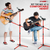 Mic Stand 4Pcs Floor Height Adjustable Tripod Microphone Stands