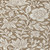 8' Brown And Ivory Round Floral Washable Indoor Outdoor Area Rug