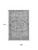 9' X 12' Gray And Silver Oriental Washable Area Rug With UV Protection