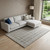 9' X 12' Gray And Ivory Wool Plaid Hand Tufted Area Rug