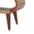 35" Chestnut Solid Wood Coffee Table With Shelf
