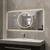 24" Silver Lighted Frameless Bathroom Vanity Mirror