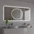 24" Silver Lighted Frameless Bathroom Vanity Mirror