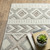 3' X 5' Gray And Beige Tribal Area Rug
