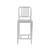 Gray Aluminum Cafe Style Counter Stool