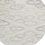8' Linen And Wheat Round Abstract Washable Indoor Outdoor Area Rug