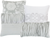 7 Piece Comforter Set Grey White Floral Soft Bedding