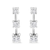 .925 Sterling Silver 2.0 Cttw Prong Set Treated Black Oval Diamond Stud Earring (Black Color, I2-I3 Clarity)