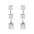 .925 Sterling Silver 2.0 Cttw Prong Set Treated Black Oval Diamond Stud Earring (Black Color, I2-I3 Clarity)