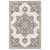 7' X 10' Gray And Blue Medallion Area Rug