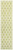 10' Green And Cream Geometric Indoor Outdoor Runner Rug