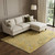 10' X 14' Gold Gray And Olive Green Abstract Washable Area Rug With UV Protection