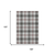 10' X 14' Black Red And Ivory Plaid Washable Area Rug With UV Protection