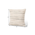 20" Cream And Beige Striped Cotton Blend Throw Pillow Cover